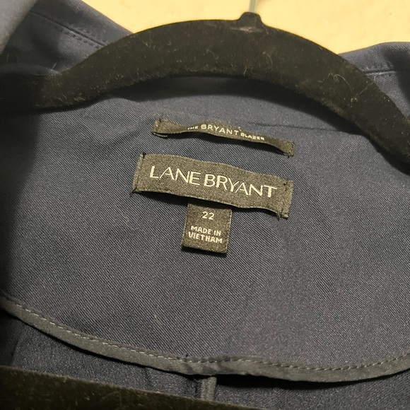 Lane Bryant Lace Detail Blue Blazer EUC Size 22 - Picture 3 of 7